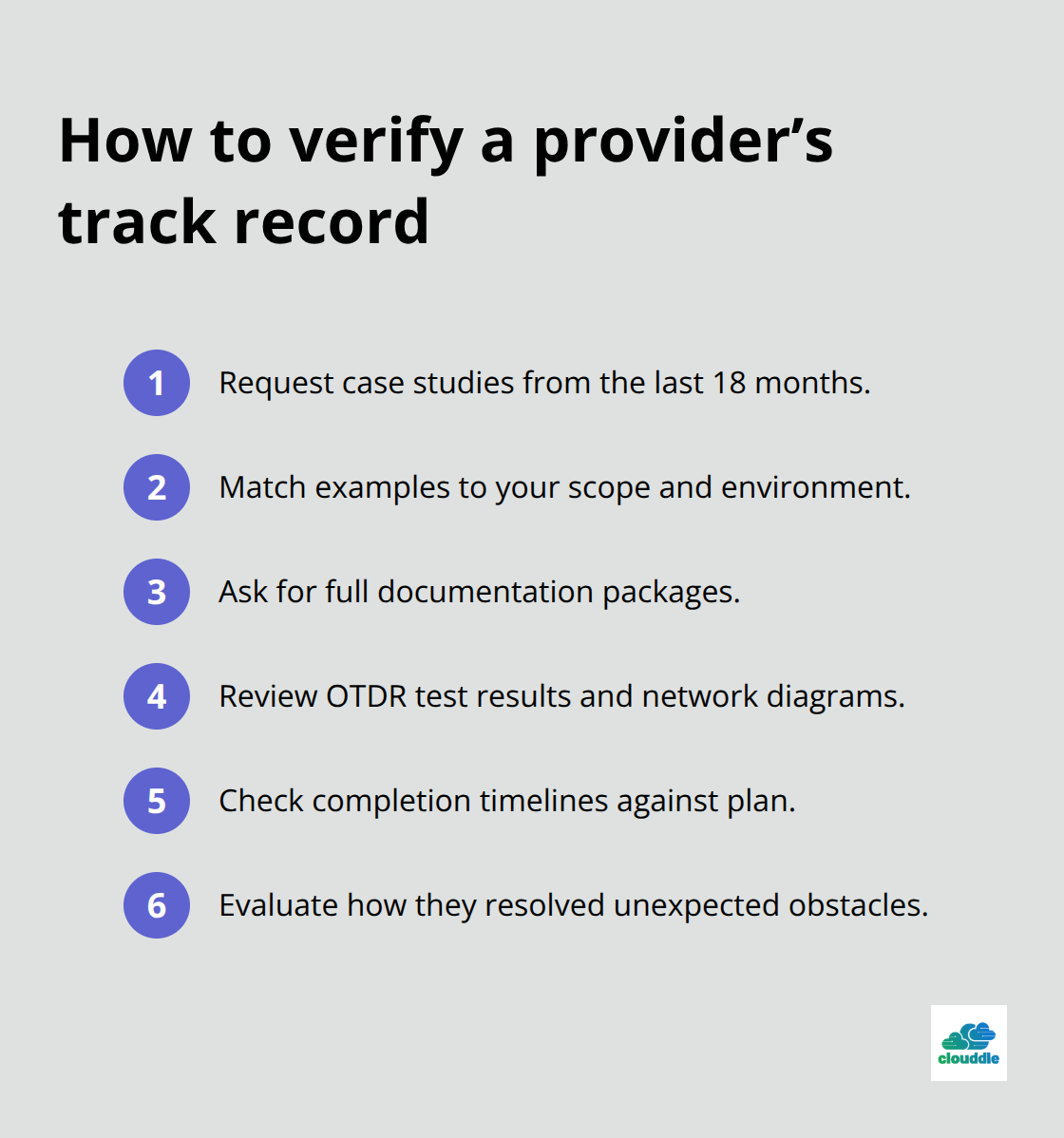 Six quick checks to validate a fiber installer’s experience - fiber optic cable installation services