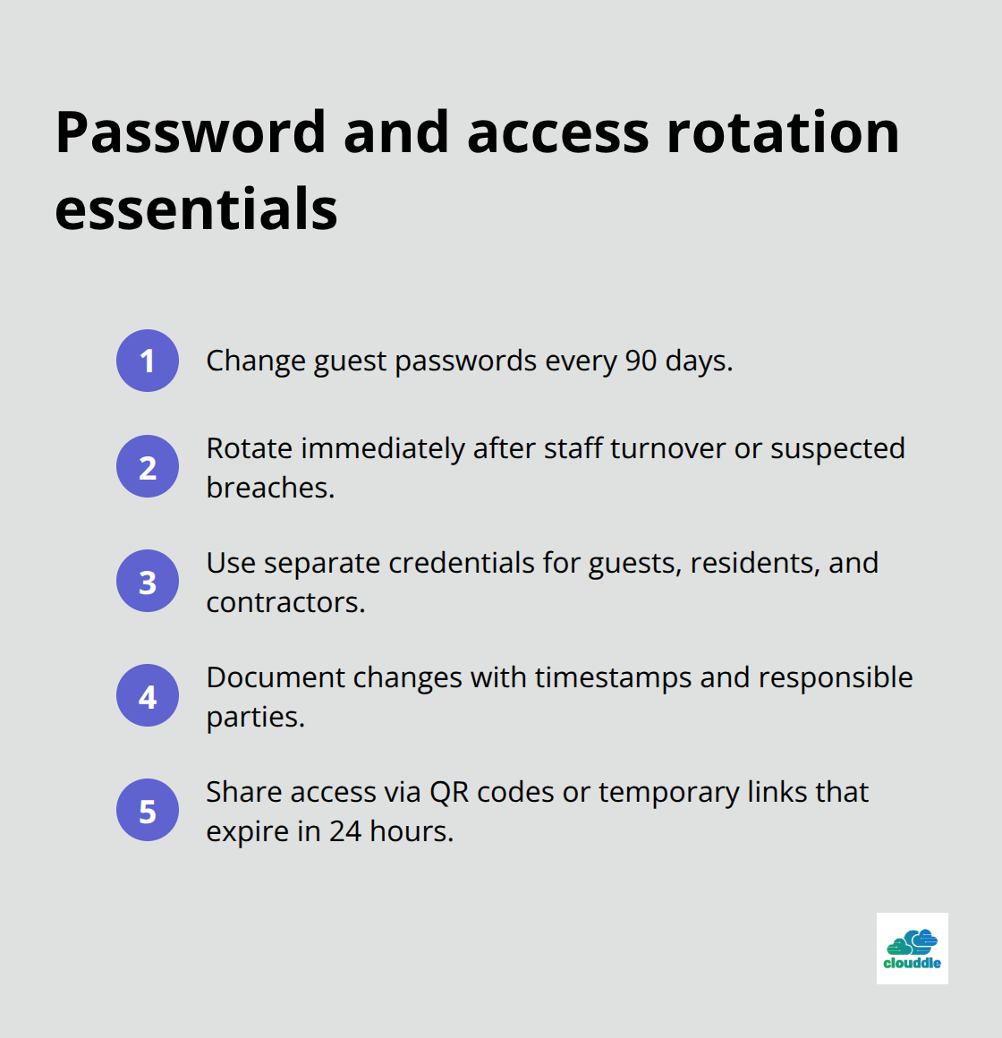 Compact checklist for rotating and segmenting guest Wi‑Fi credentials - Guest wireless security tips