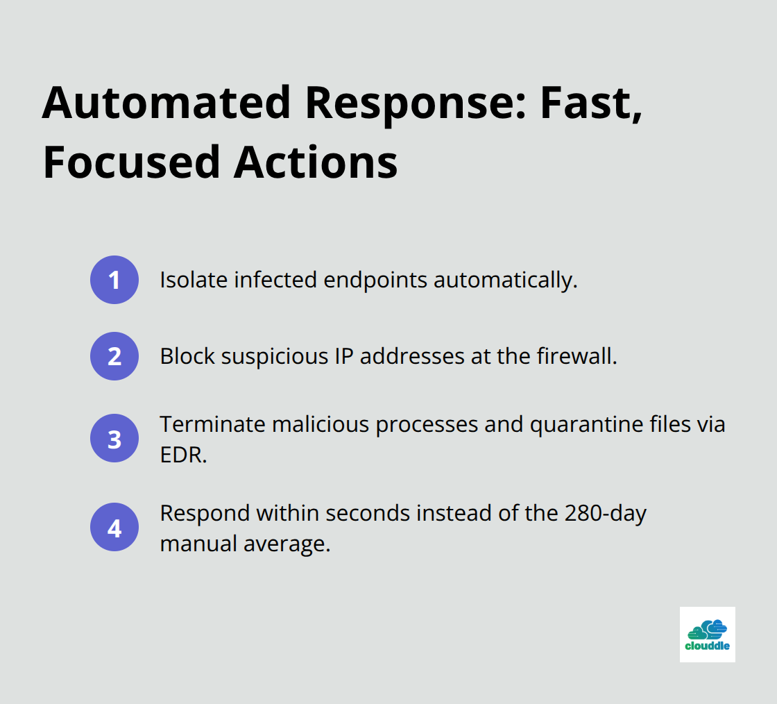 Compact list of key automated incident response actions - how to improve network security