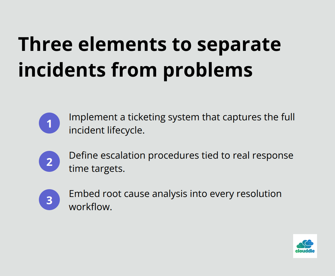 Three concrete elements required for effective IT problem management