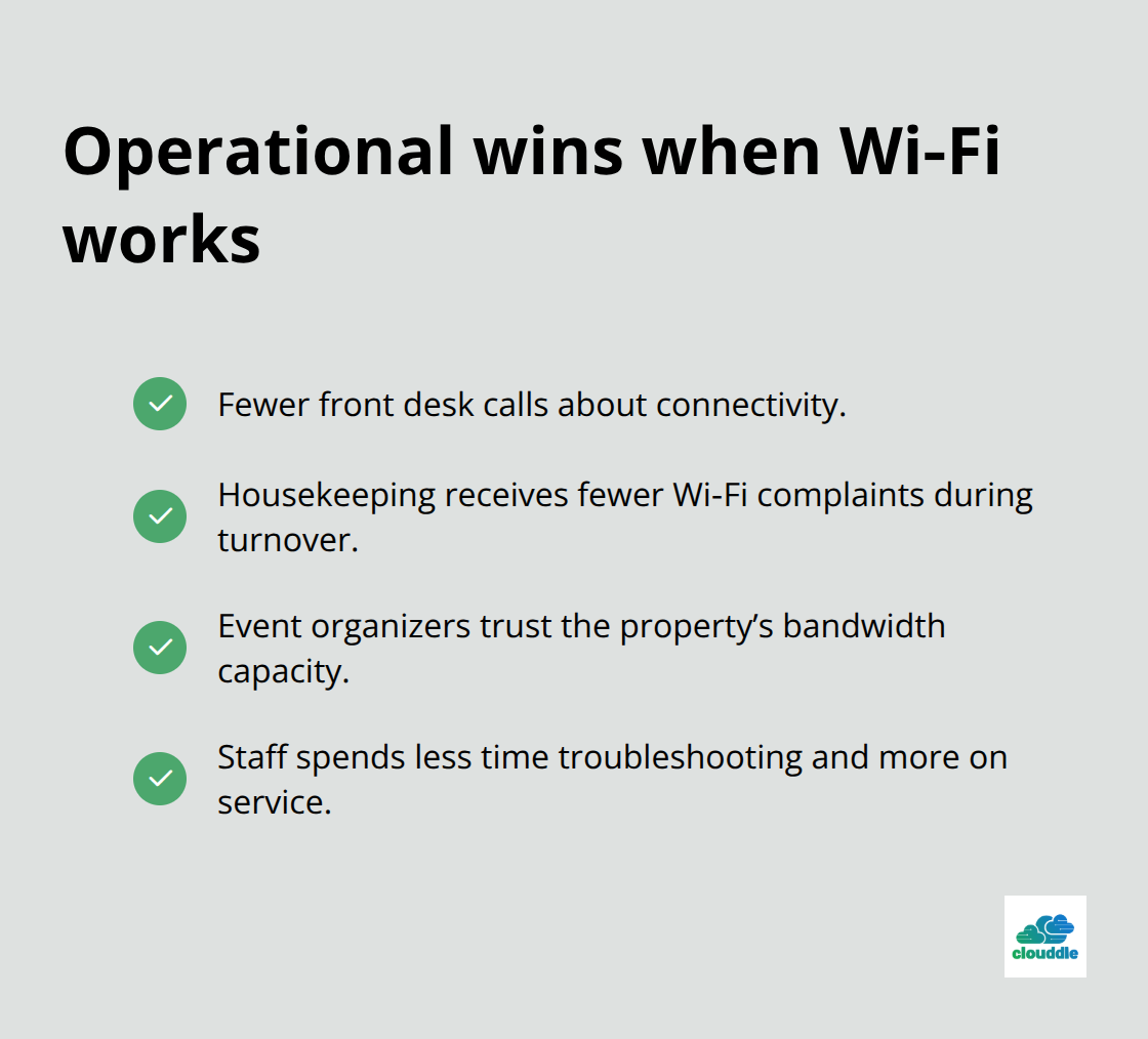 Checklist of hospitality operations that improve with reliable Wi‑Fi - Wi-Fi coverage optimization